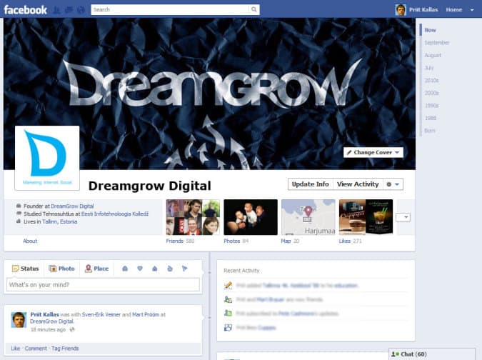 facebook title page