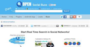 Social Searcher / Socialbuzz Free Social Media Monitoring Tools