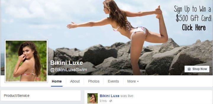 facebook campaings bikiniluxe campaign