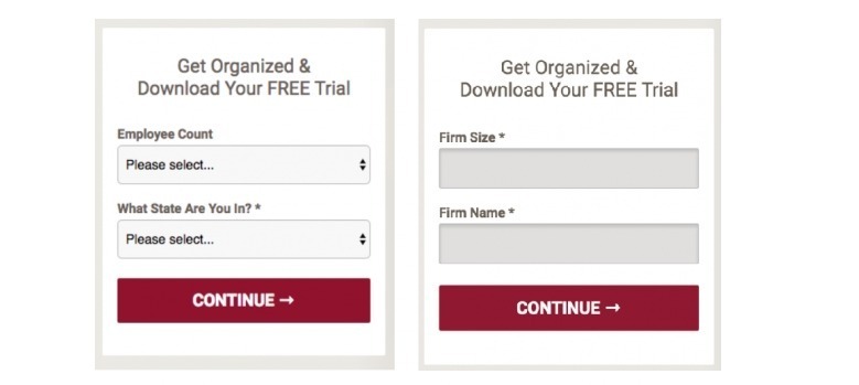 split test comparing dropdowns and text entry