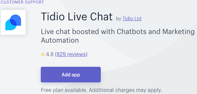 Best App for Live Chat - Tidio