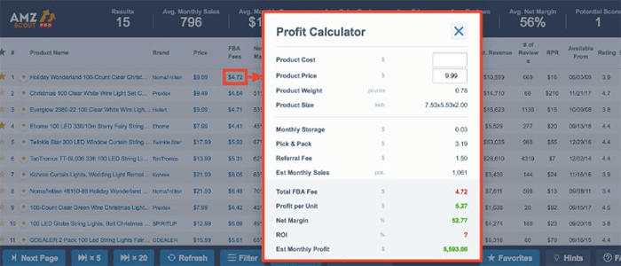 amazon fba fees and profit calculator