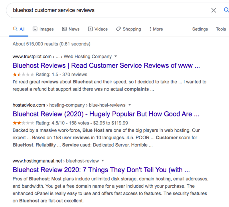 GoDaddy Customer Service Reviews