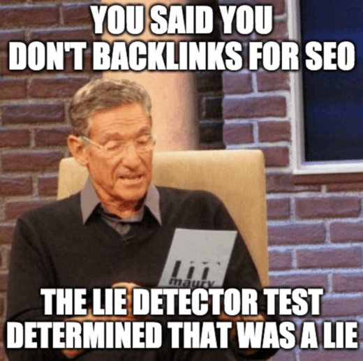 You need backlinks for SEO