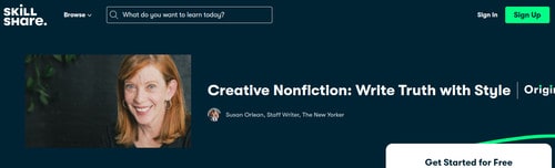 Creative Nonfiction - Write Truth with Style (Skillshare)