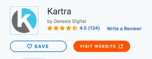 Kartra has a solid reputation on Capterra
