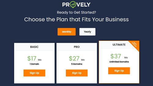 Provely's Pricing Plans