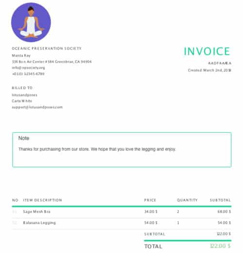 Spocket’s branded invoicing is a huge competitive advantage