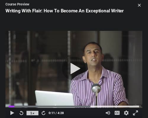 Writing With Flair - How To Become An Exceptional Writer (Udemy)