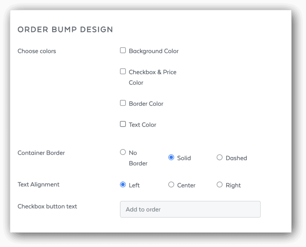 designing your order bump