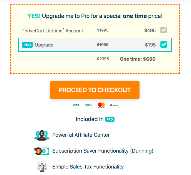 thrivecart pricing - lifetime deal and pro version