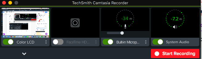 choosing your camera with camtasia