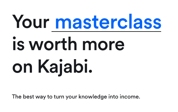 Kajabi online course platform example one