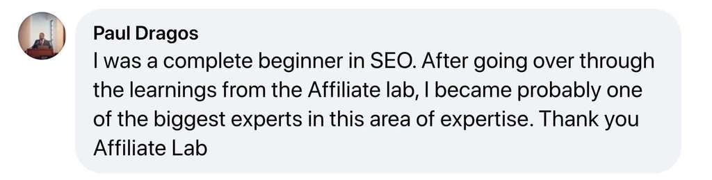 The Affiliate Lab for beginners example one