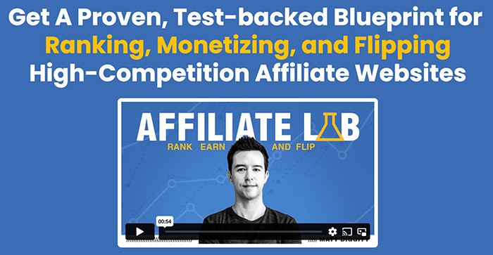The Affiliate Lab course by Matt Diggity